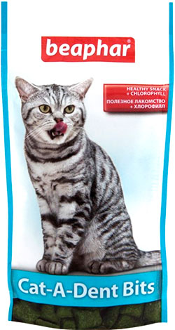 Beaphar Cat-A-Dent Bits - подушечки для чищення зубів котів
