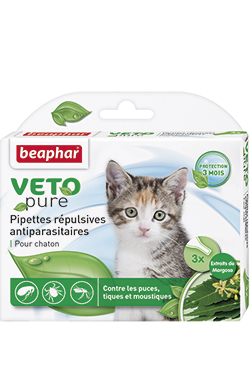 Beaphar Bio Spot On Veto pure Краплі від бліх, кліщів та комарів для кошенят